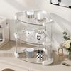 Clear 3-Tier Cosmetic Organizer Makeup Storage Rack Vanity Skincare Perfume Display Stand