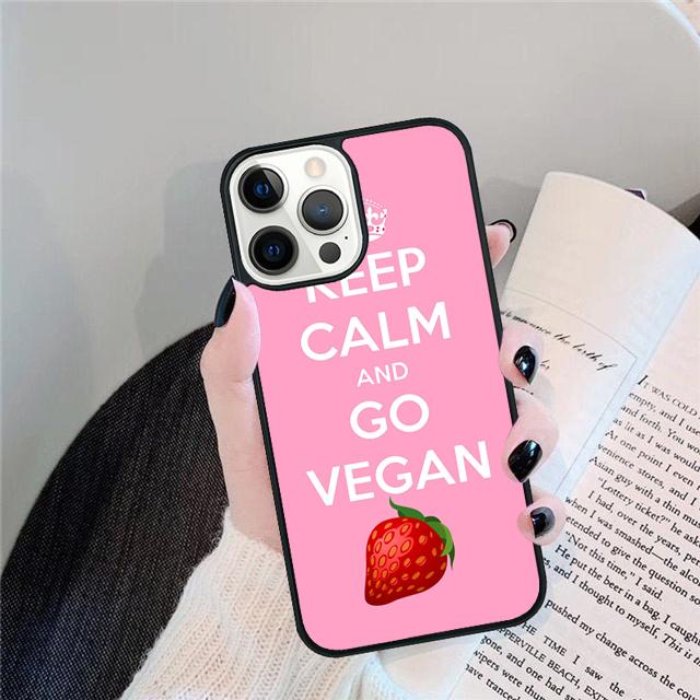Proud Vegan Life Quote Phrase Cover For iPhone 17 Air 15 16 14 13 12 Pro Max 11 Pro Max Plus Phone Case Coque