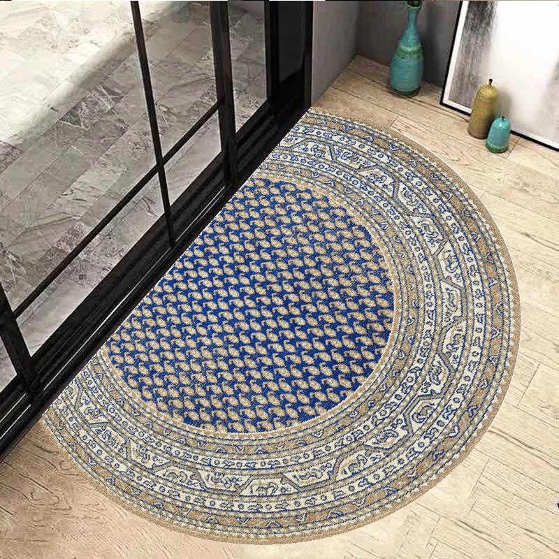 Semi Circular Floor Mat Entrance Door Mat Nordic Minimalist Entrance Carpet Bathroom Anti Slip Mat