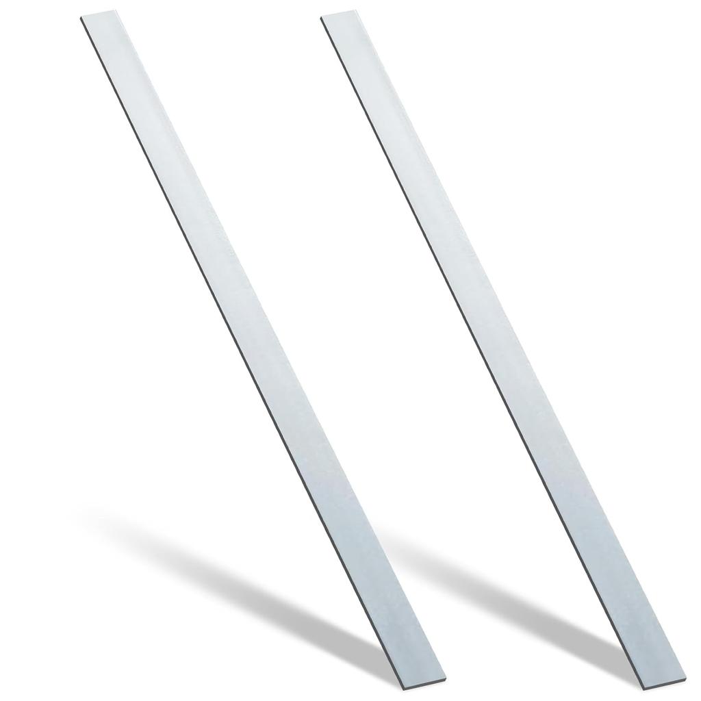 1Pcs 304 Stainlesss Steel Flat Bar,Length 500mm ,Brushed Finishing Trim Strips Sheet for DIY Craft Making