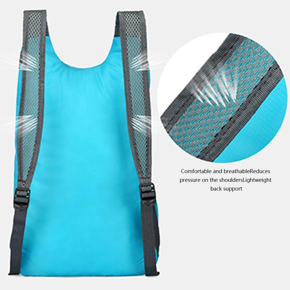 Leichter Wanderrucksack, faltbarer Reise-Tagesrucksack, wasserabweisende Outdoor-Sporttasche für Camping