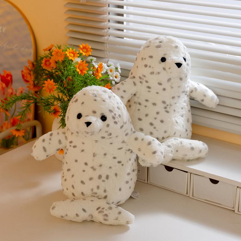 26CM Cuddly Spot Seal Plush Toy Marine World Cute Seal and Sea Lion Stuffed Animal Collectible Ocean Soft Sleep Pillow Kid Gifts