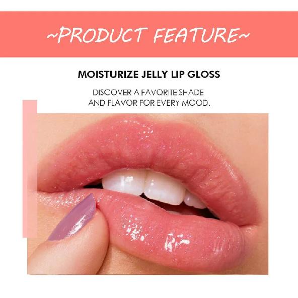 HANDAIYAN Clear Crystal Jelly Lip Gloss Nourish Anti-Wrinkle Non-Sticky Long Lasting Repairing Primer Lip Balm Care Cosmetics
