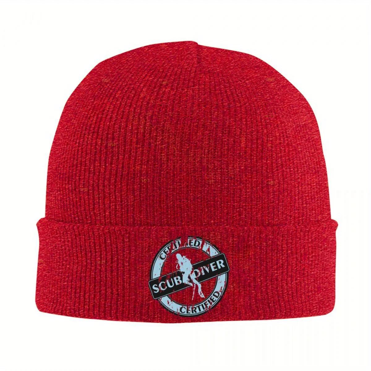 

New Scuba Diver Knitted Caps Womens Unisexs Beanie Autumn Winter Hat Crochet Melon Cap