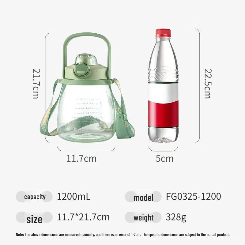 Fuguang Large Capacity Heat-Resistant Glass Water Bottle