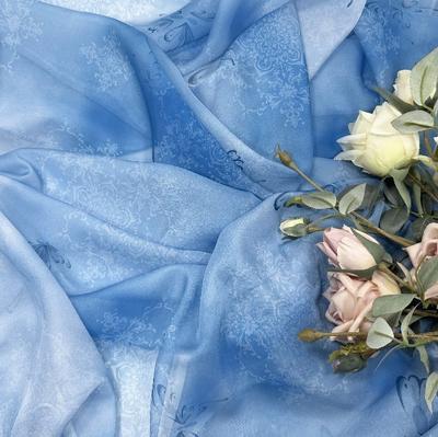 100x150cm Butterfly-dyed Printed Chiffon Fabric Chinese Classical Hanfu Fabric Diy Hanfu Shirts Doll Cloth Sewing Fabric