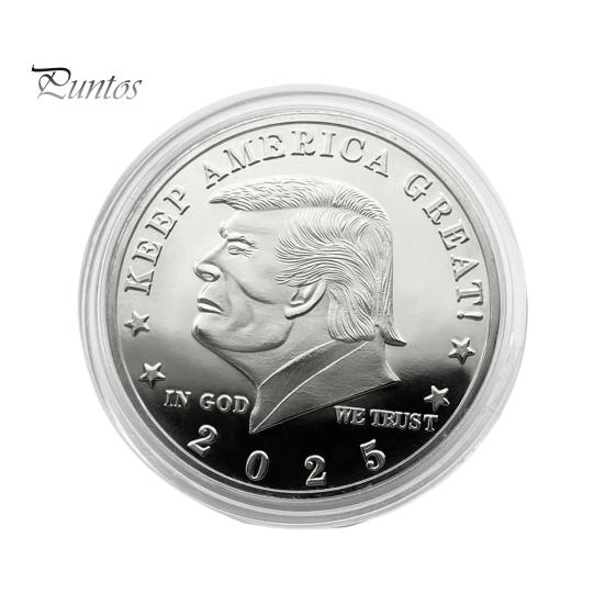 

Монета Трампа, президентская сувенирная монета, металлический памятный жетон Keep America, отличный коллекционный подарок для сторонников MAGA/KAG 1pc