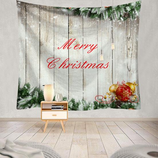

Hanging Carpet Eye-Catching Reusable Lightweight Fashion Santa Pattern Retro Nordic Wall Tapestry for Living Room