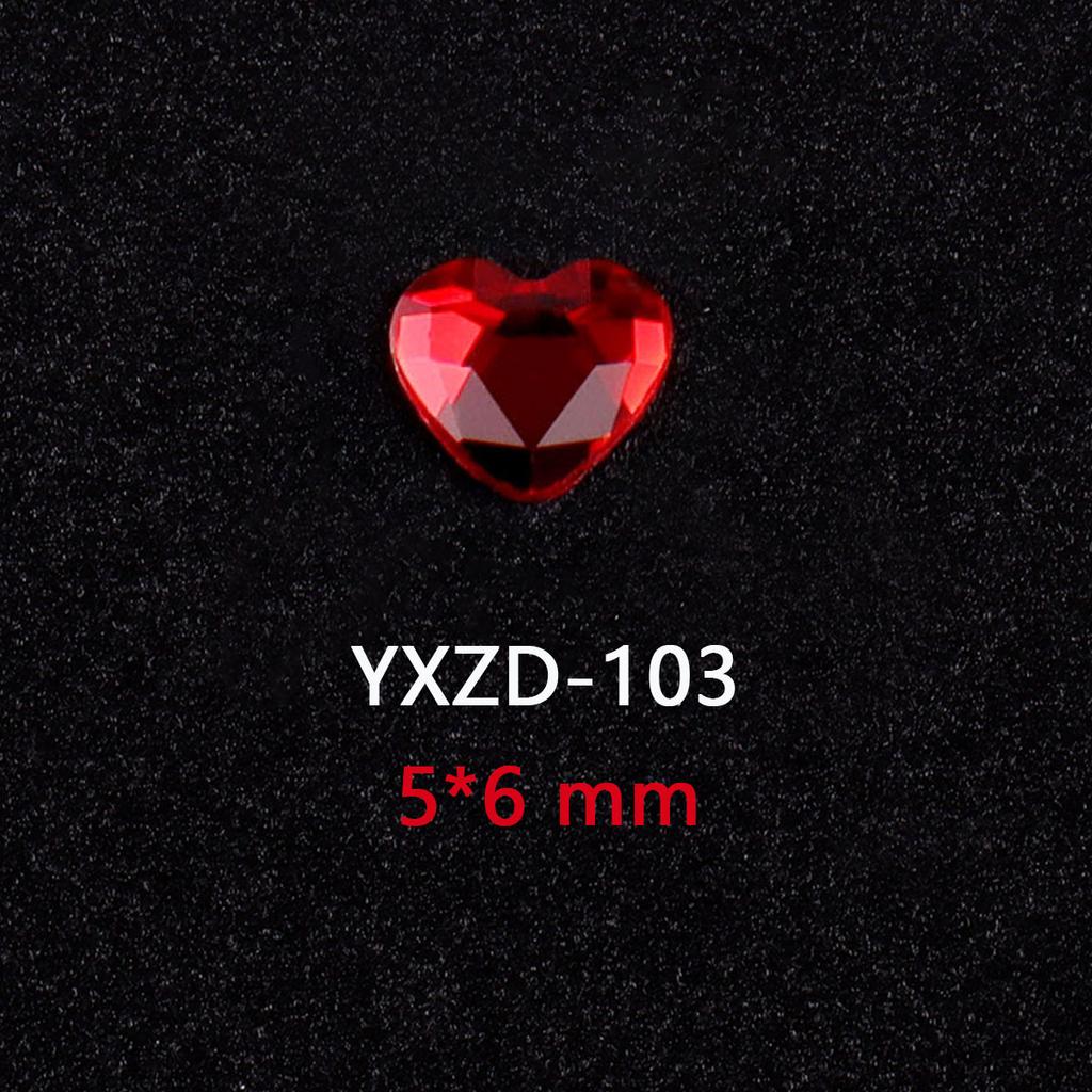1440 Glas Diamanten mit flachem Boden, Große Rote Spezialgeformte Nagelkunst-Diamanten, DIY Trage-Nagel-Accessoires, Materialien, Spezialgeformte Diamanten