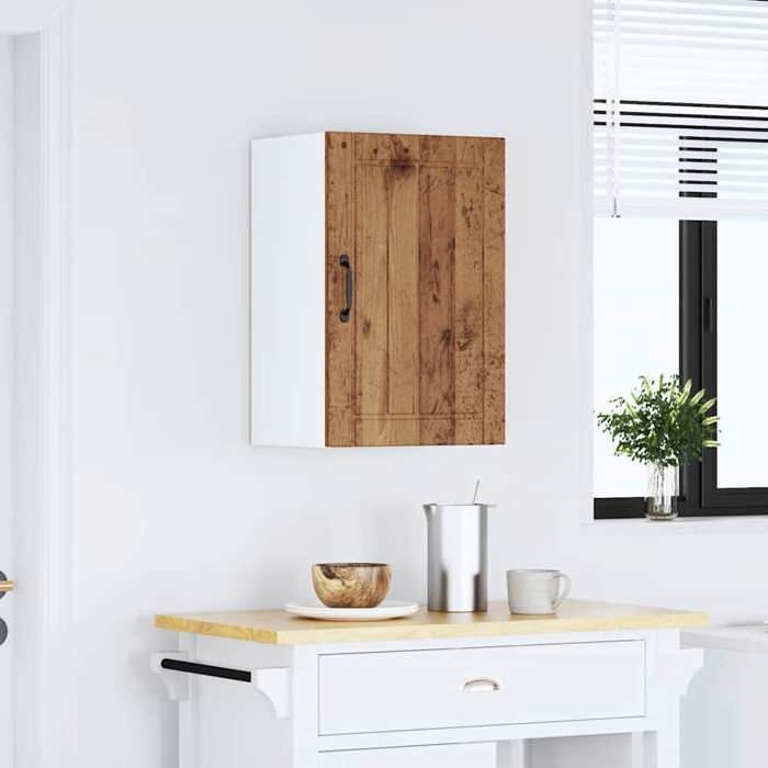 VidaXL Armoire murale de cuisine Lucca vieux bois bois ingénierie 853795