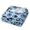 Eye Pattern Plush Blanket Children  Flannel Throw Blanket For Couch Bed Warm ized Quality Bedspread Birthday Present