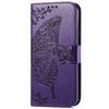 For Samsung Galaxy A24 4G (162.1 X 77.6 X 8.3mm) Stand Wallet Case PU Leather Butterfly Imprinted Flip Phone Cover