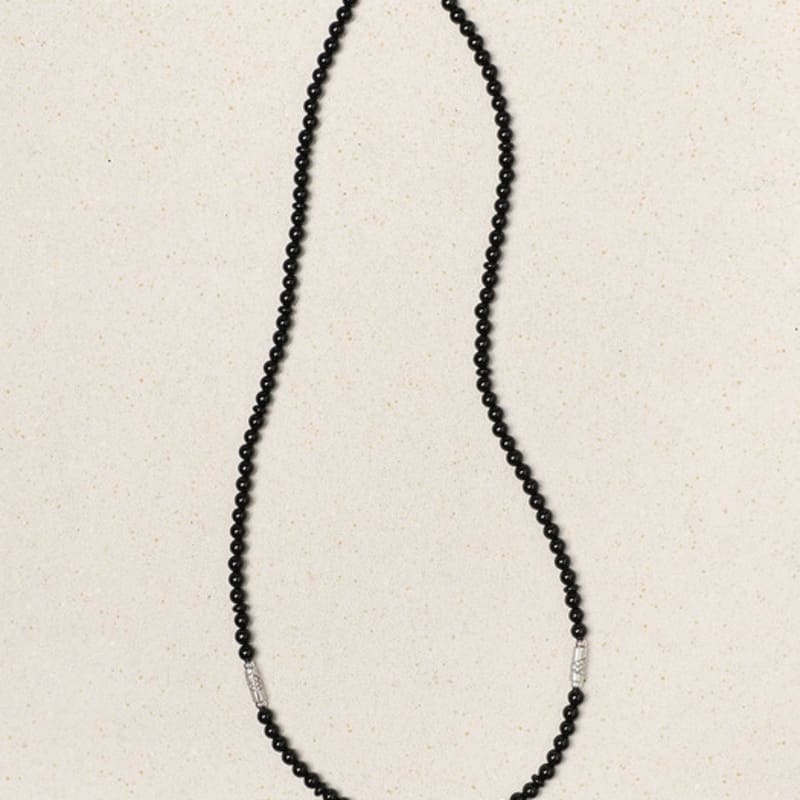 HolidayVisitor Black Onyx Stone Necklace