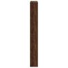 Shoe Cabinet with Mirror 4 Flip Down Compartments Brown Oak Effect 63 x 17 x 134 cm