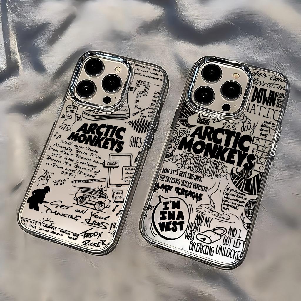 Fashion Black A-Arctic Monkeys Phone Case For iPhone 17 16e 16 15 14 13 12 11 mini Pro Max X XR XSMAX 8 7 Air Plus Soft Cover