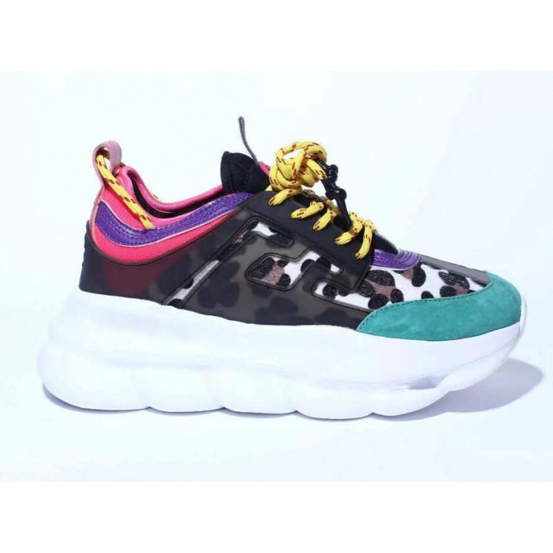 Z Chain Chunky Sneakers Men Women Lightweight Breathable Casual Running Shoes With Thick Sole Height Increase