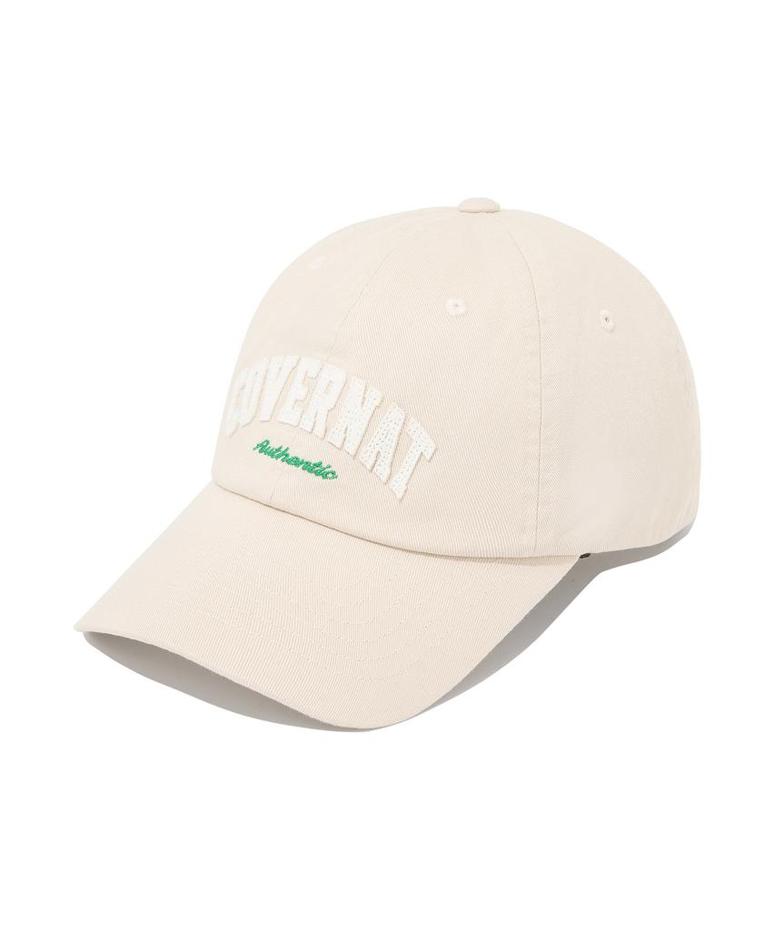 COVERNAT Felt Applique Ball Cap Beige