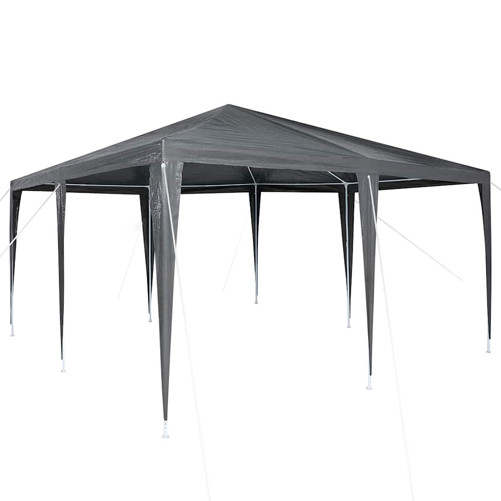 Party Tent Anthracite 400 X 400 X 266 Cm Polyethylene and Steel
