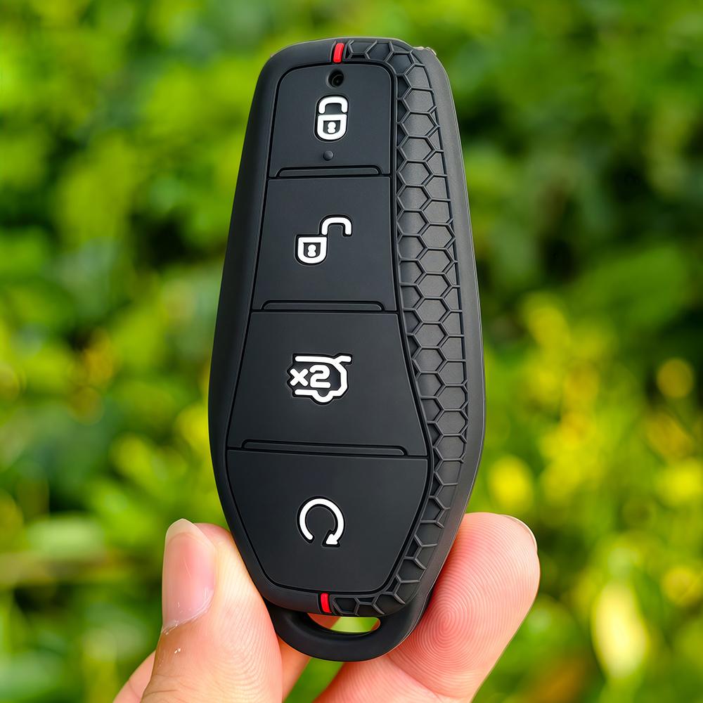Silicone Car Remote Key Cover Holder Chain Key Case For Byd Atto 3 Han Ev Dolphin Song Pro Max Tang Dm Yuan Dolphin E2 Qin Plus