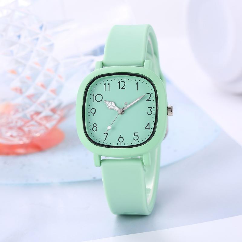 Módní dámské hodinky Silikonový řemínek Náramkové hodinky Quartzové hodinky pro ženy Hodiny Dámské hodinky Dárek Reloj Mujer