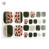 1 Set Nails Stickers Anti-scratch Breathable Eye-catching Fashionable Women Manicure Toenail Wraps Stickers for Girl