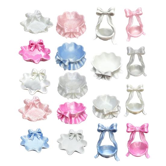 3D Printed Bow Jewelry Tray, Ring Dish, Entryway Table Trays, Decorative Trinket Dish, Jewelry Organizer Tray for Rings Necklaces Bracelets Keys