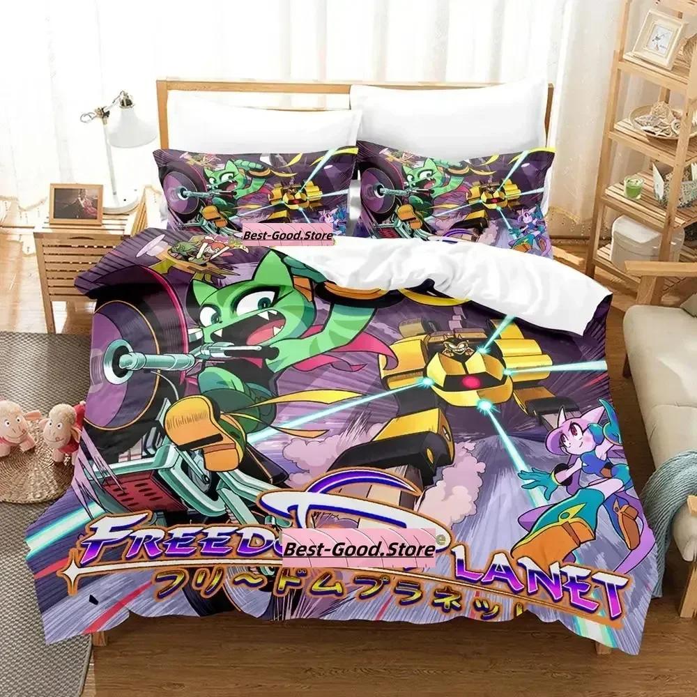 Top New Game Fredom Planet Beding Set Printed Bed Linen Set With Pilowcase Bed Soft Duvet Cover Soft Single Double Quen Super King-Sized Dimensionsd