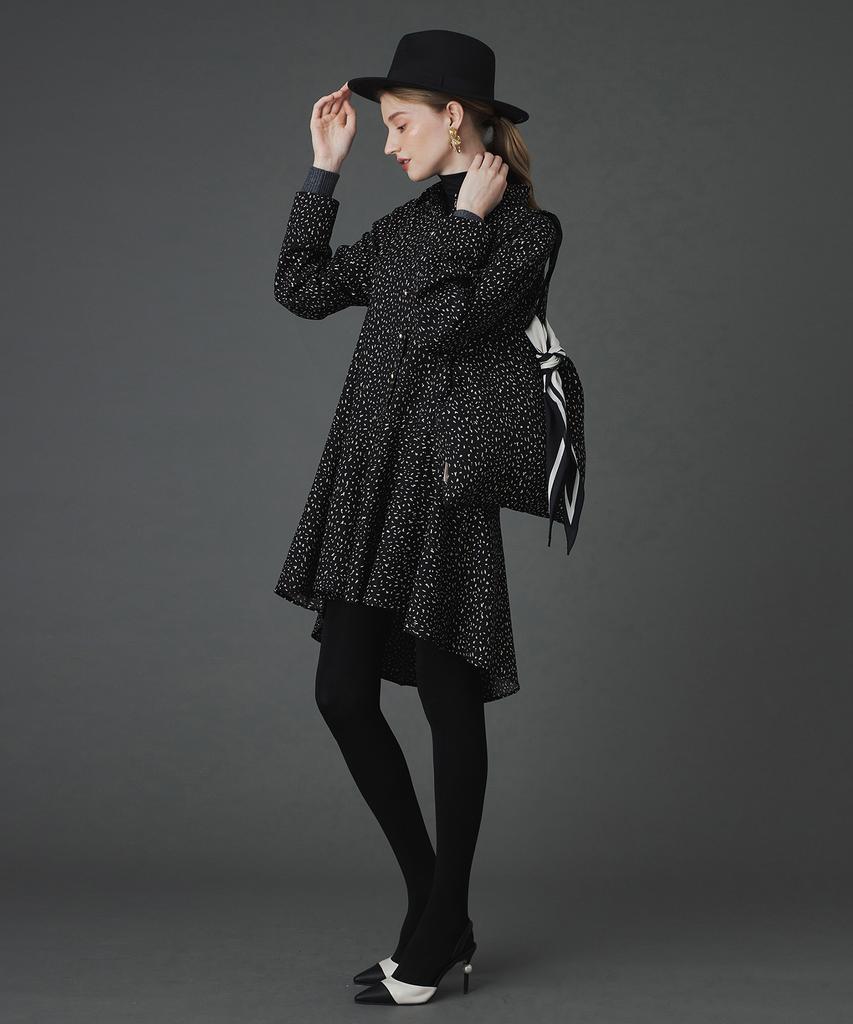 Pelimela Ren Shirt Dress (Black)