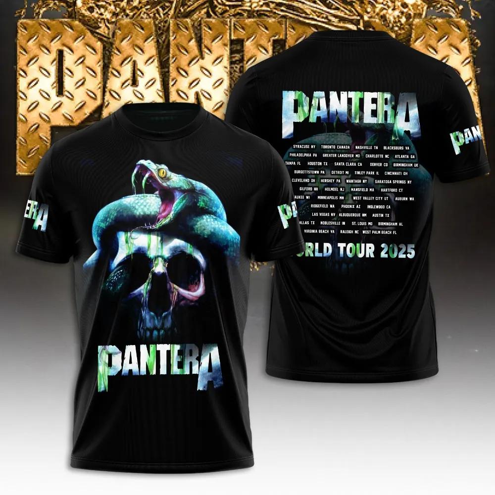 Hot Hip Hop Rock Band Pantera 3D Print Men Women T-shirt O-neck Short Sleeve Hip Hop Top Casual Streetwear Tees Tops