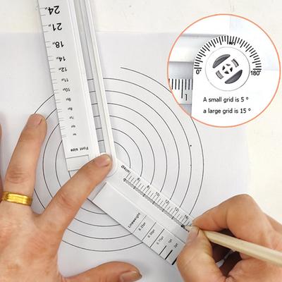 Folding Ruler Multifunction DIY Drawing Rulers for Kids Students Office School Stationery Angle Measuring Drafting Tool