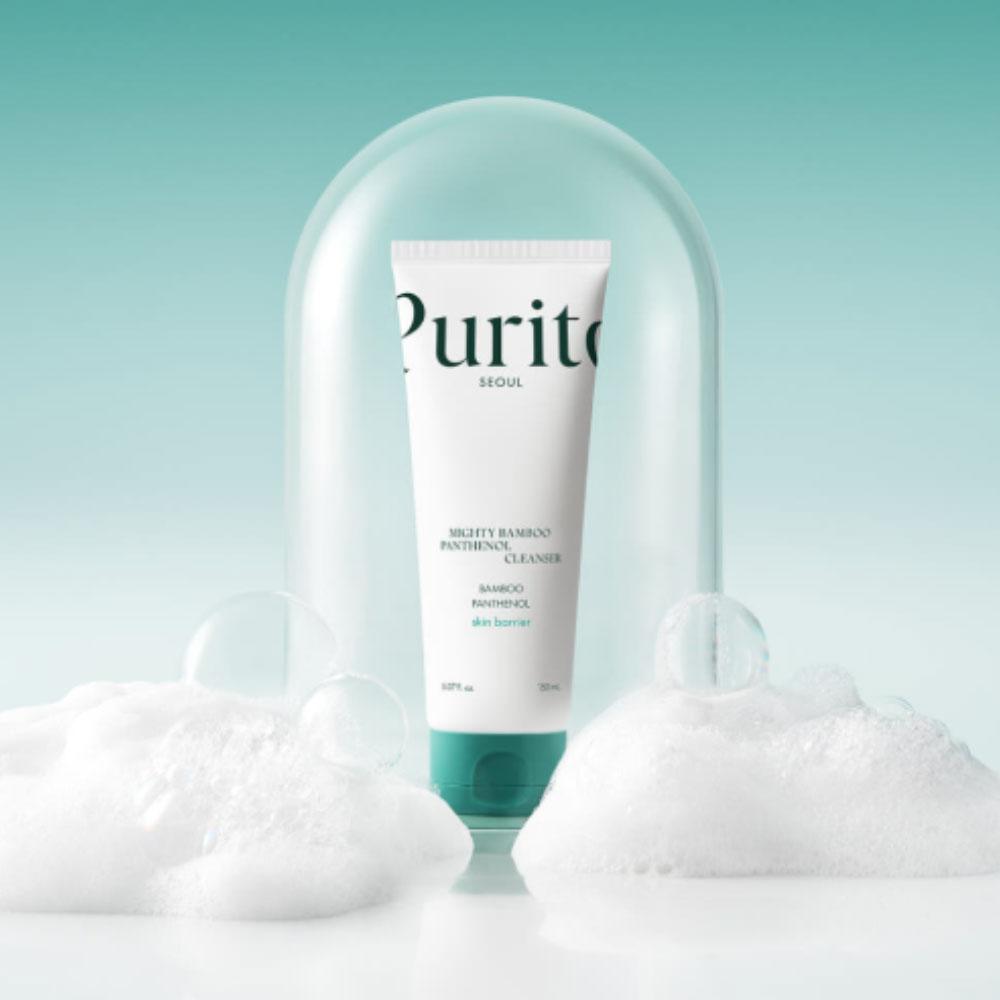 Purito, Mighty Bamboo Panthenol Barrier Defense Cleanser, 5.07 fl oz (150 ml)