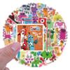 60-Piece Waterproof Number Blocks Stickers for Kids' Toy Computers and Phones