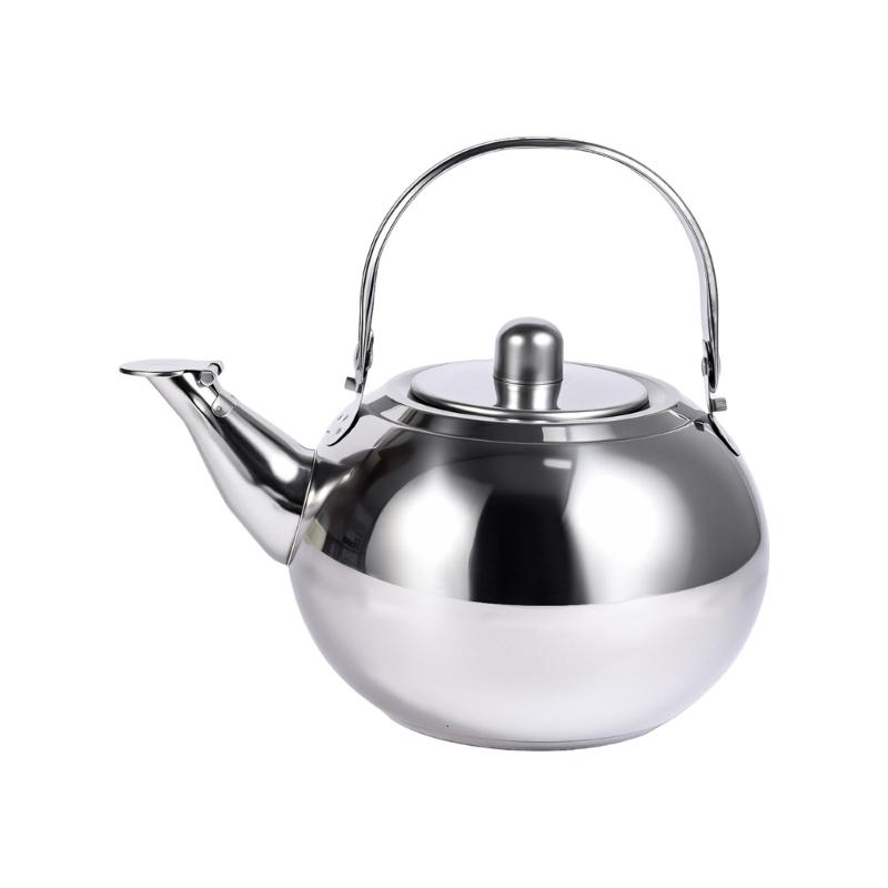 High Efficiency Heat Conduction Stainless Steel Kettle Fast Heating Teapot with Infuser for Home or Office Setting S