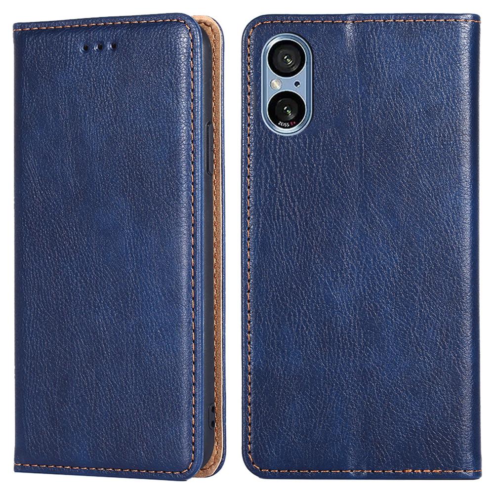 

Протиударний чохол для телефону Sony Xperia 5 V Чохол-підставка Гаманець Шкіряний Магнітний Чохол для мобільного телефону Blue