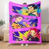 K?Pop Demon Hunters Lightweight Blanket Soft Warm Cozy Great for Sofa Couch Office Bed Picnics Ideal for All Seasons Playful