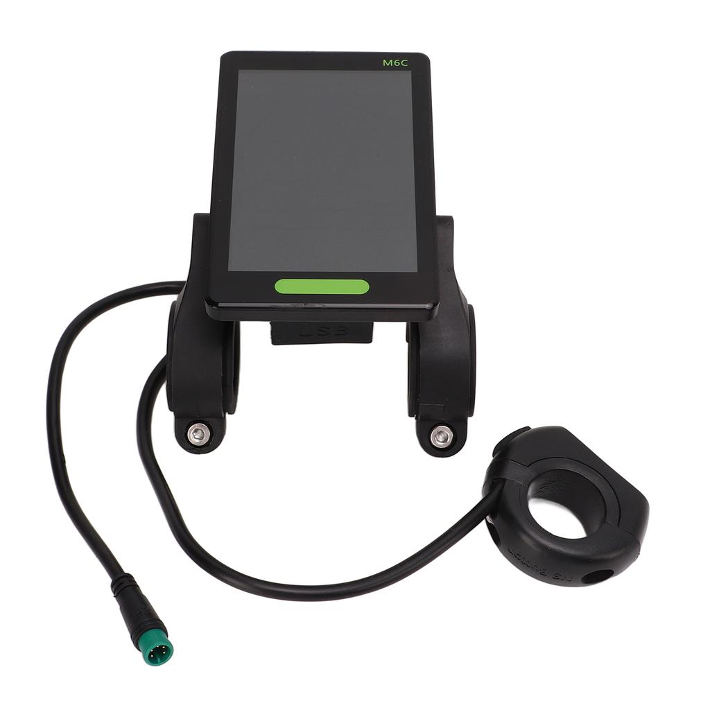 Electric Bicycle Display Meter Large Screen M6C LCD Scooter Display Control Panel With Waterproof