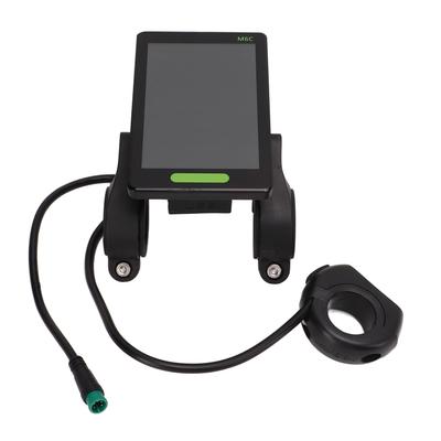 Displejový měřič pro elektrické kolo Velký displej M6C LCD Ovládací panel pro skútr S vodotěsným konektorem pro