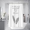 Bathroom Thickened Waterproof Curtain Mildew Proof Shower Curtain Shower Partition Curtain Shower Curtain Bathroom Curtain Free Perforation