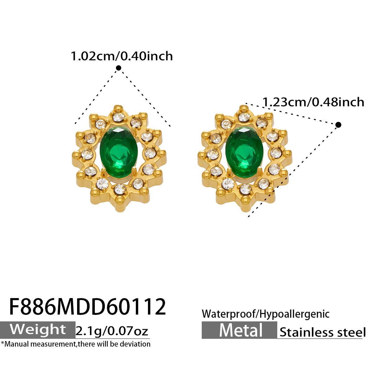 

Mili Exquisite Zirconia Pendant Necklace & Earring Set in Stainless Steel