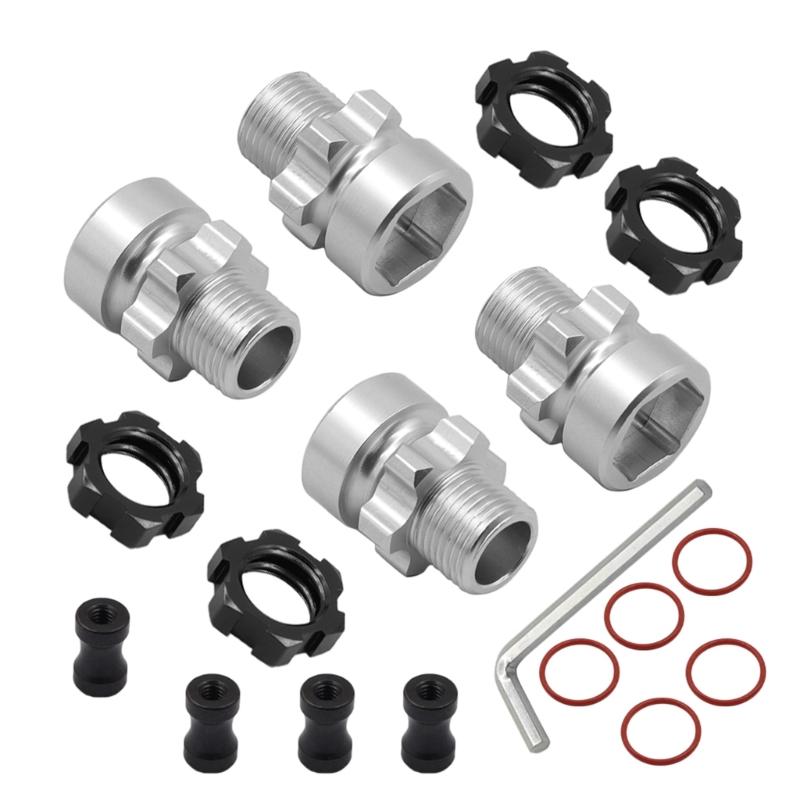 Simulated Car Metal Adapter Upgrades for 1/10 Remote Car for Truck Model Car Control Hub Upgrades 17mm Hub