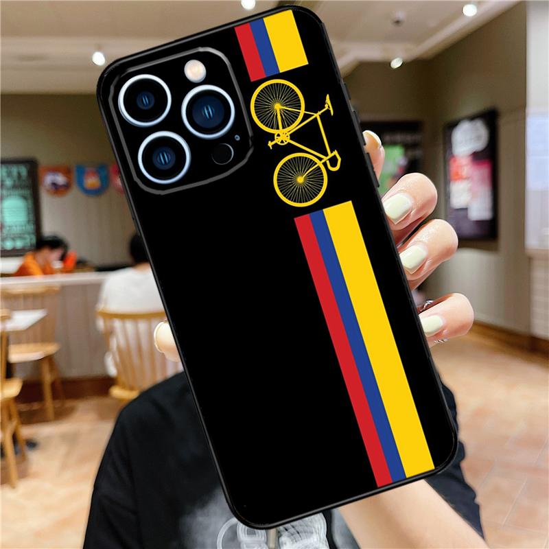 Colombia Flag Phone Case For iPhone 11 12 13 14 16 15 Pro Max Mini XS X XR 7 8 Plus Soft Cover Shell