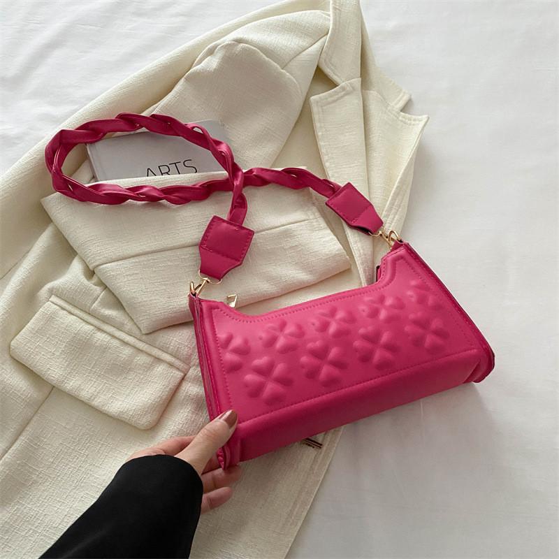 Stylish Pu Leather Shoulder Bag Trendy Street Style Chic Quilted Design For Women 2024