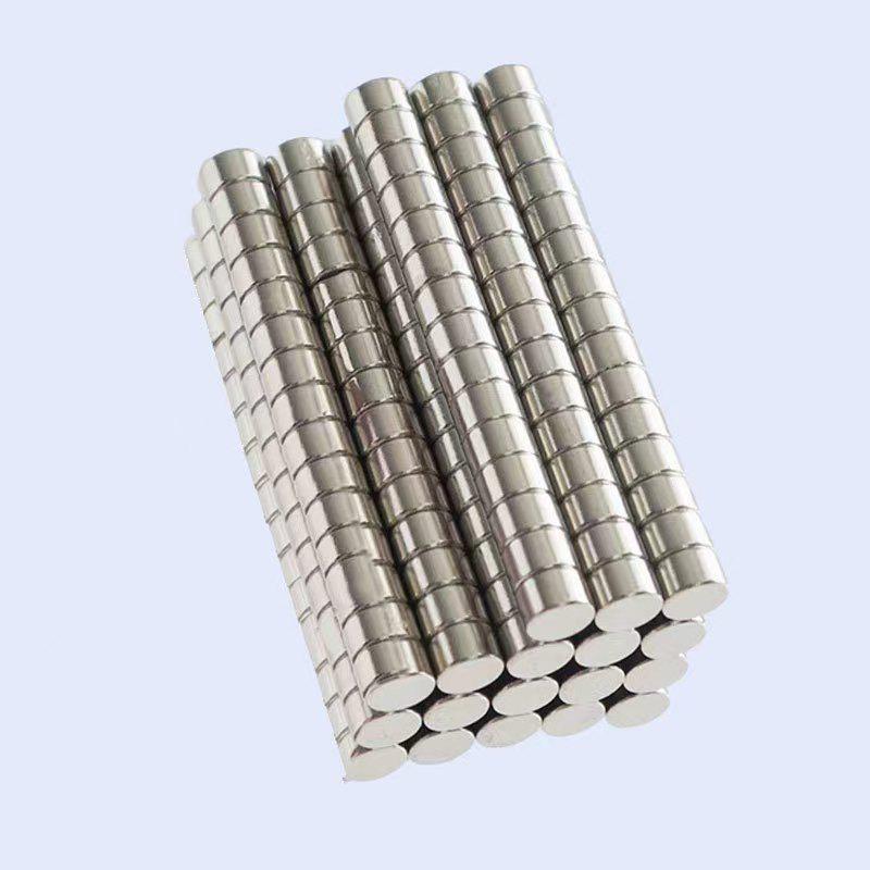 High-Strength Neodymium Iron Boron Double-Sided Cylinder Magnet (8×10mm)