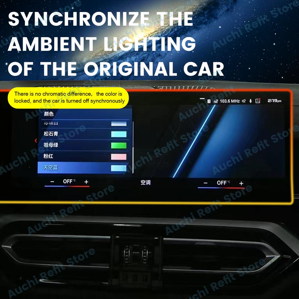 11 Color Screen Light For BMW G20 G26 I3 I4 I5 G60 G05 X5 G06 X6 G07 X7 M3 M4 Series Car LED Monitor Display Ambient Light Parts