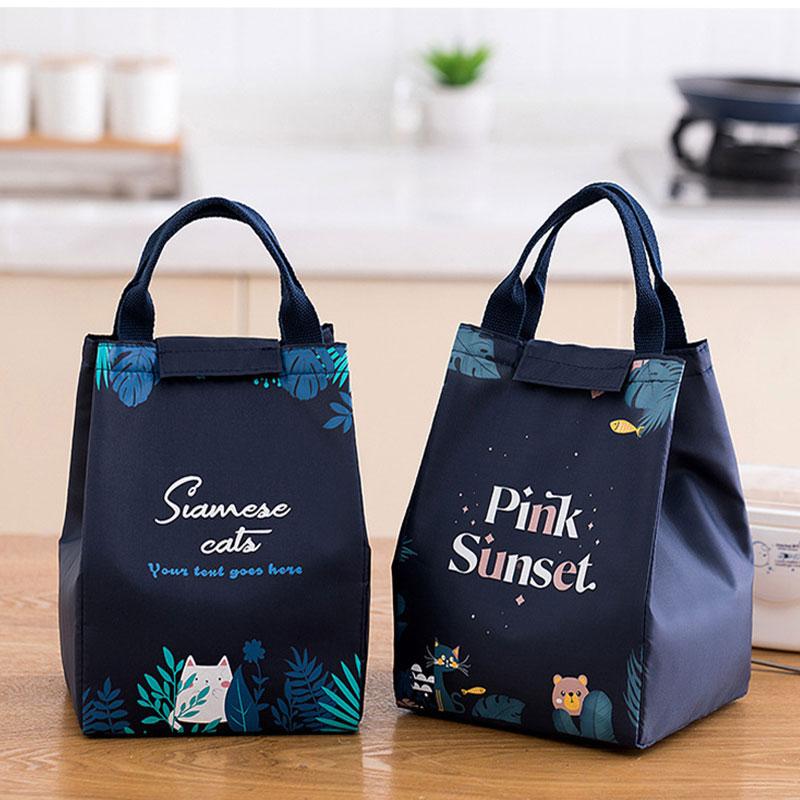 Cartoon Insulated Lunch Bag Cooler Tote for Food Picnic Women Travel Thermal Breakfast Organizer Waterproof Storage Bag