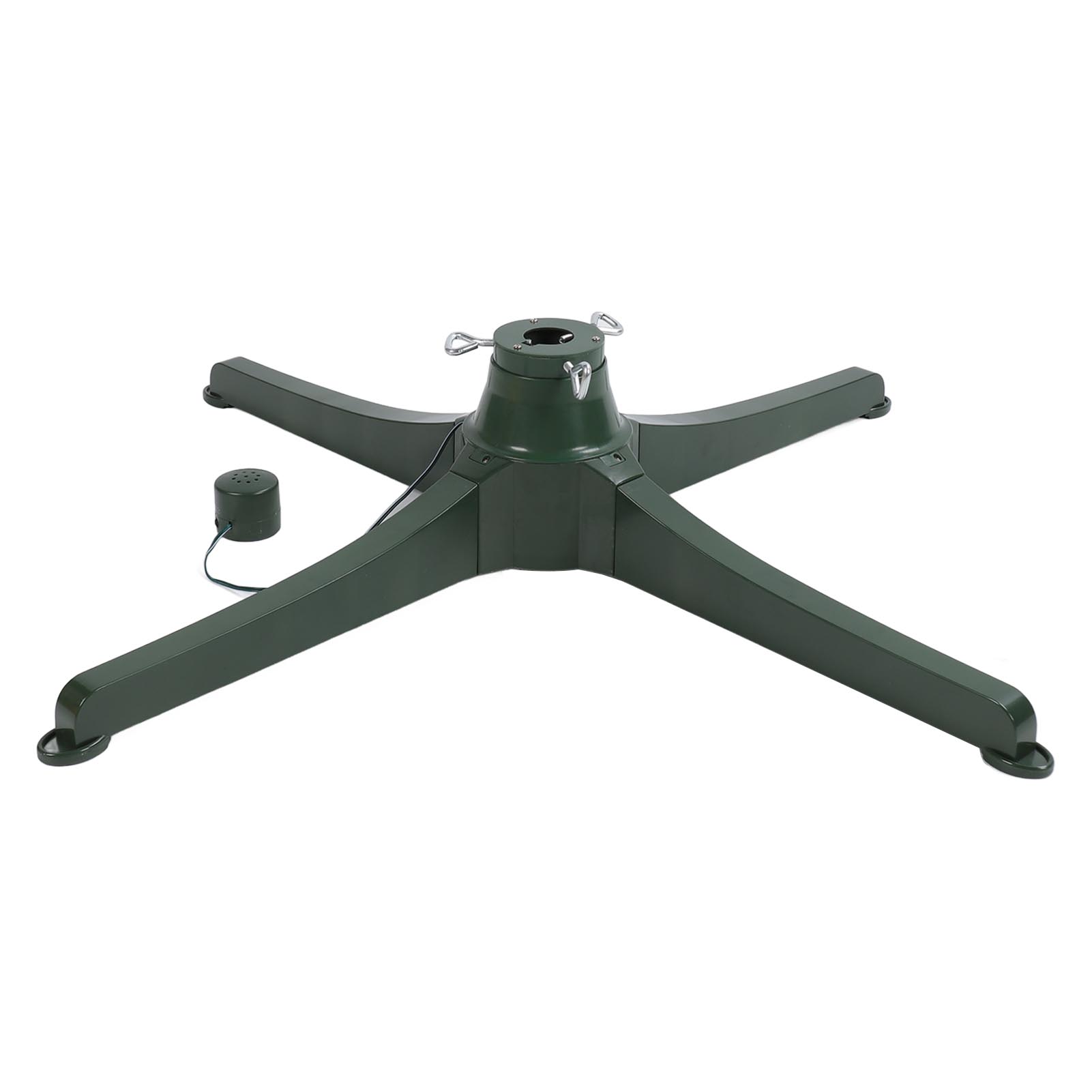 

Вращающаяся на 360 градусов подставка для рождественской елки, регулируемый музыкальный держатель для вращающейся елки для ствола 1,25 дюйма UK Plug