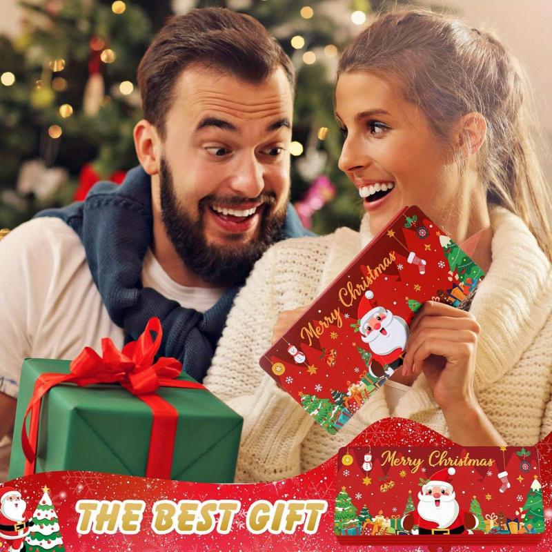 Babbo Natale di Natale Biglietto Pieghevole Banconota Buon Natale Decorazione 2025 Navidad Natal Albero di Natale Porta Soldi Biglietto Capodanno 2026