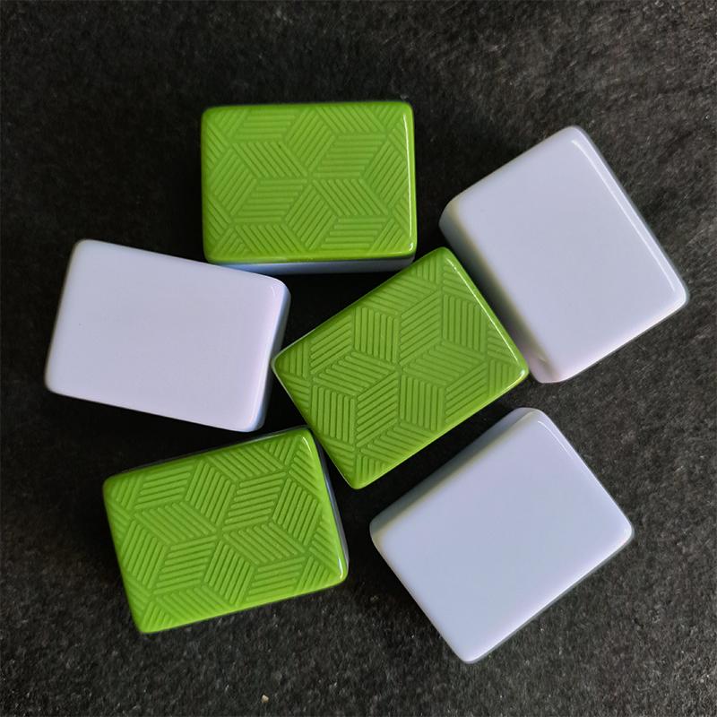 Handmade Blank Mahjong Tile Single Substitute Decorative Children's Building Blocks Non-Engraved Mahjong Set Travel Lightweight