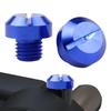 Motorrad Spiegelloch Stopfen Schraube | 2 Stück Aluminium Spiegelloch Stopfen Schraube, M10x1.25 Universal Linke und Rechte Schraubbolzen