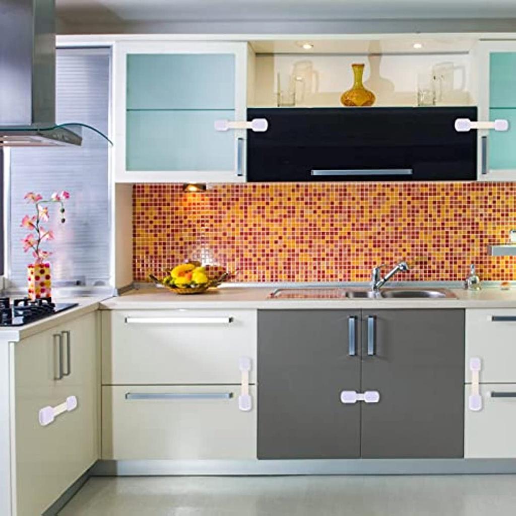 8 Block Door Door Safer Safeboard Baby Closure Baby Closer Closure Baby Cupboard Cupboard Baby Closer Block Child Safer for Cabinets Rifers Refrigera